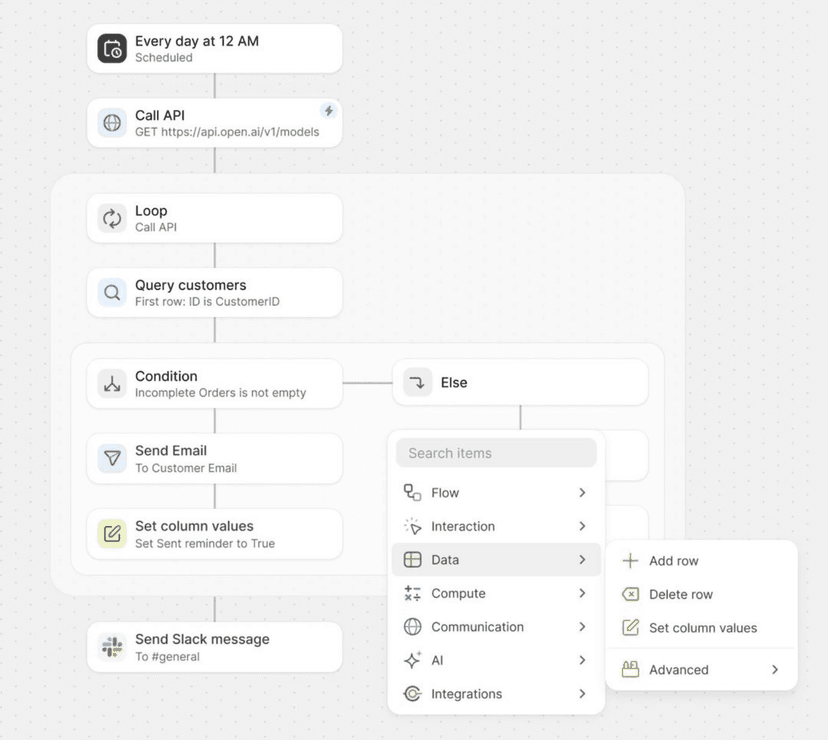 Automate any workflow, no engineering required